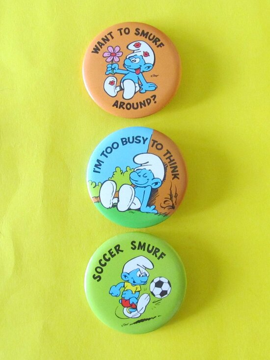 Peyo Other - Vintage SMURF pinback lot